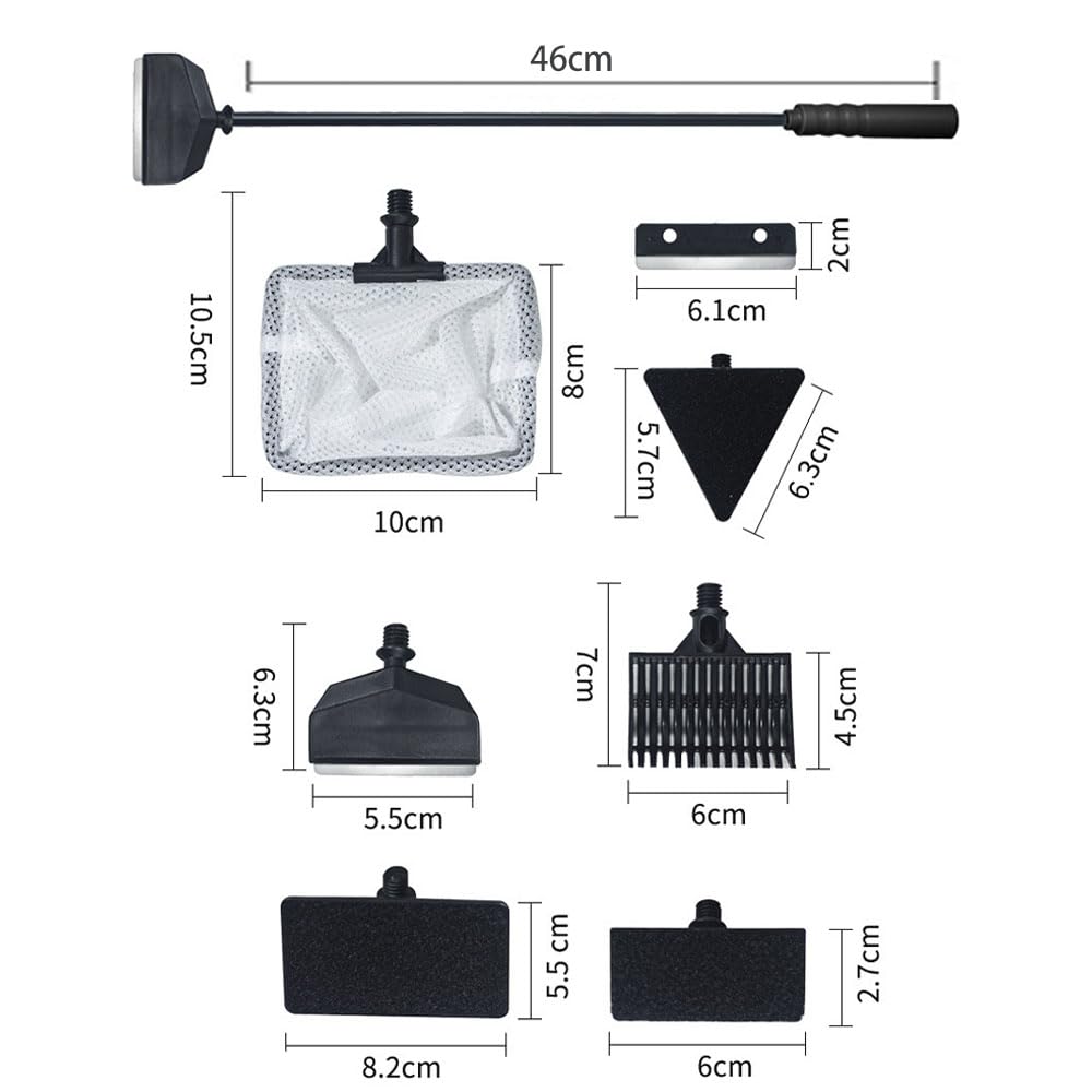 5 in 1 Aquarium Cleaning Tool Kit with Extension Handle H7006