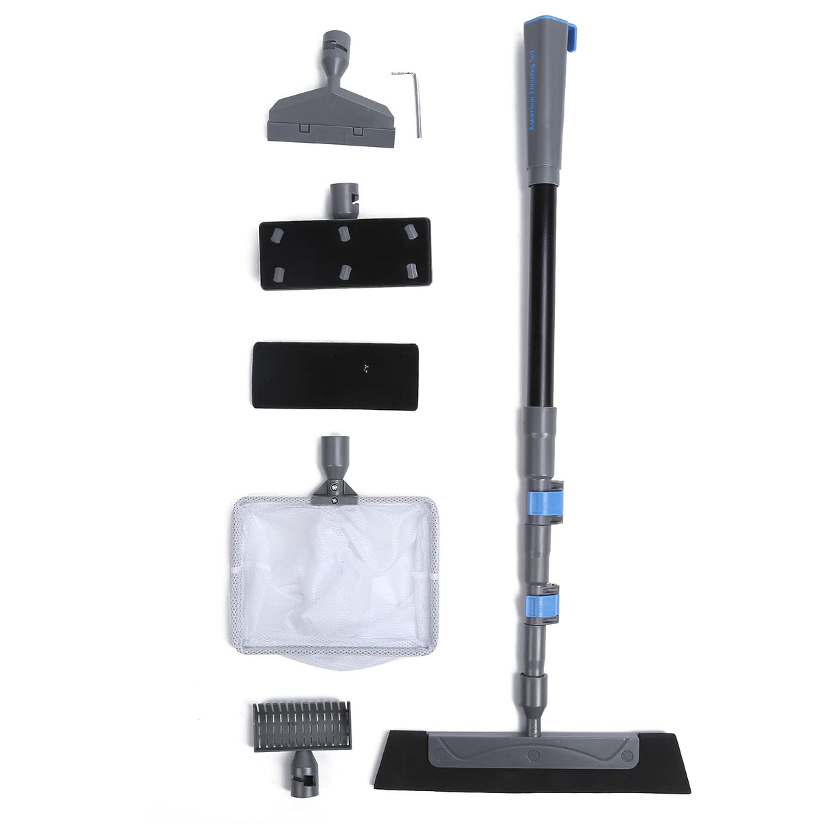 5 in 1 Aquarium Maintenance Kit with Telescopic Brush and Soft Net J54323