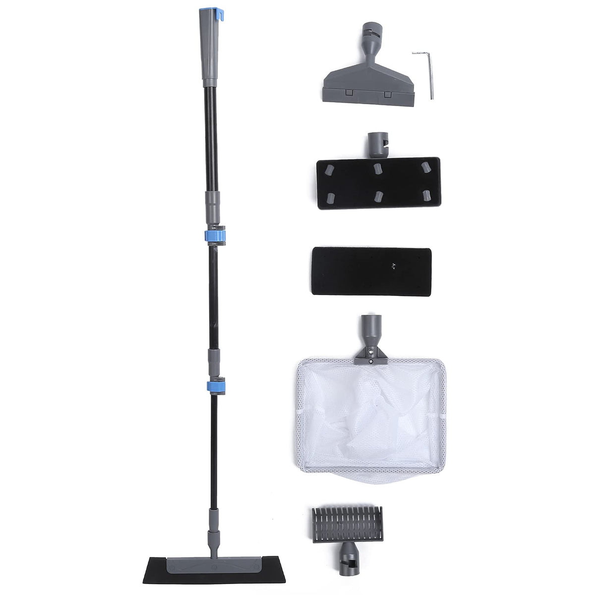 5 in 1 Aquarium Maintenance Kit with Telescopic Brush and Soft Net J54323