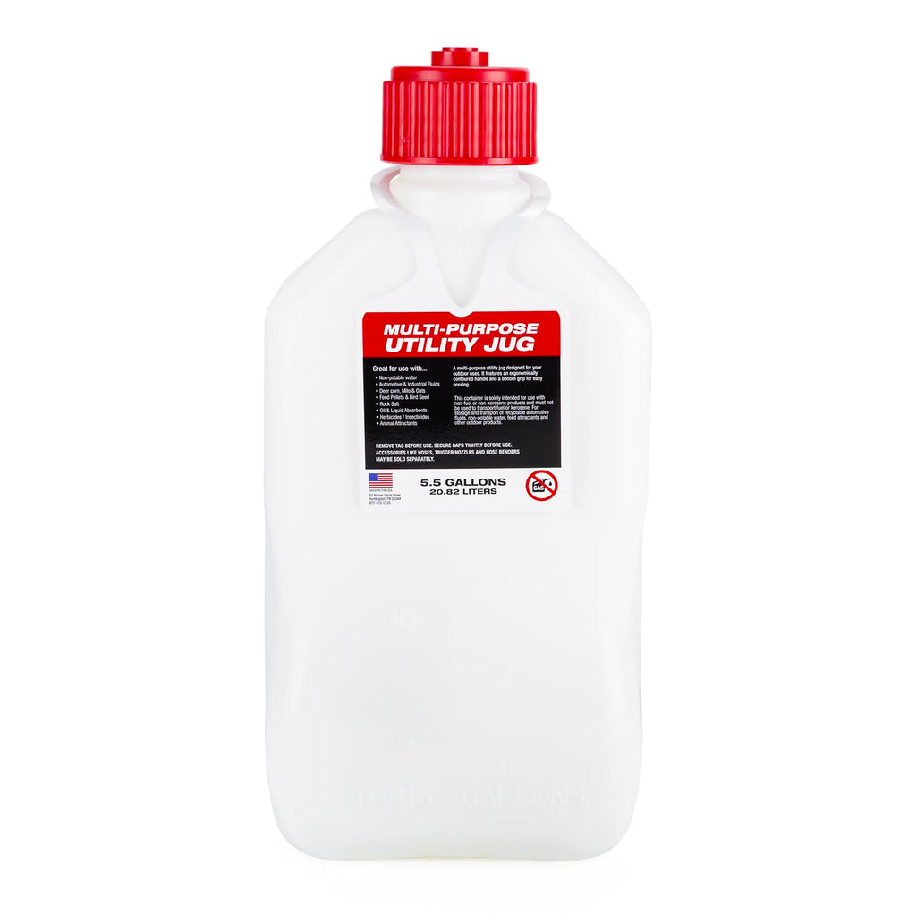 5.5 Gallon Square Motorsport Jug with Standard Hose 2 Pack J613