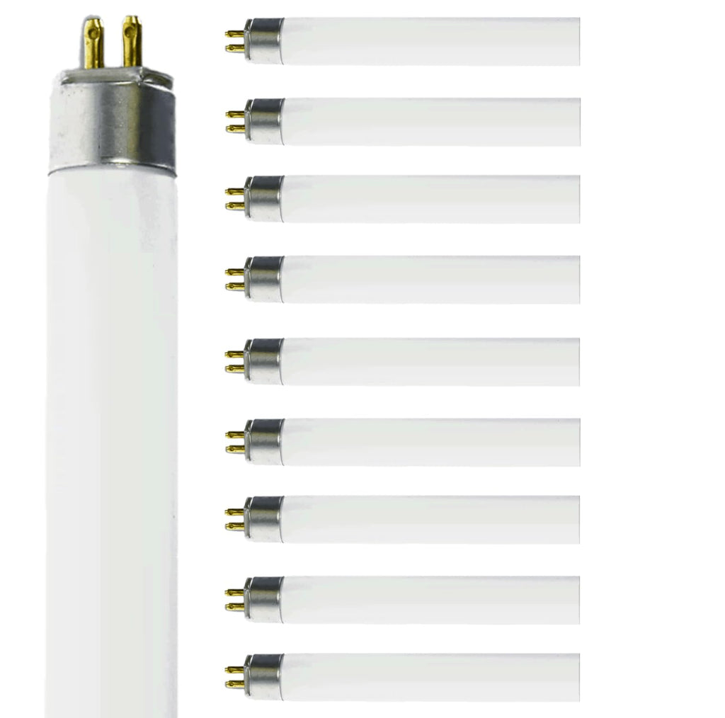 14W 4100K Cool White T5 Fluorescent Bulb 24 Inch G5 Bipin Base Pack of 10 L4990
