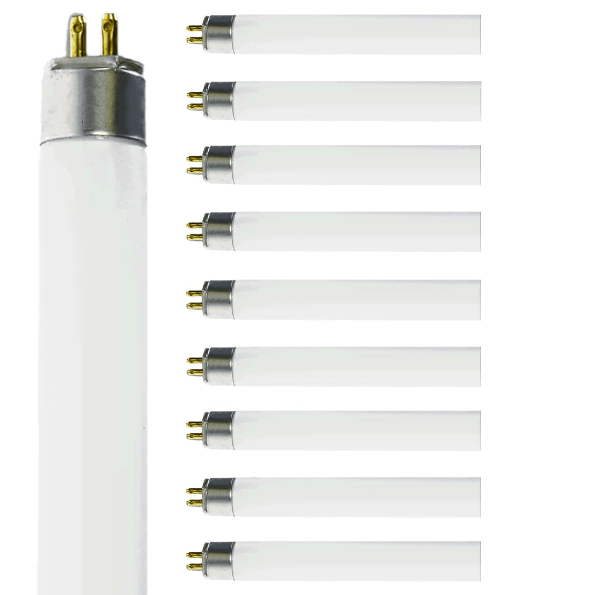 14W 4100K Cool White T5 Fluorescent Bulb 24 Inch G5 Bipin Base Pack of 10 L4990