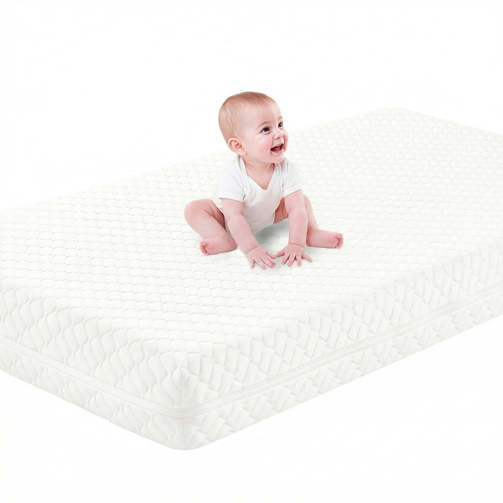 Crib Mattress, Dual Sided Memory Foam Toddler Bed Mattress J3959
