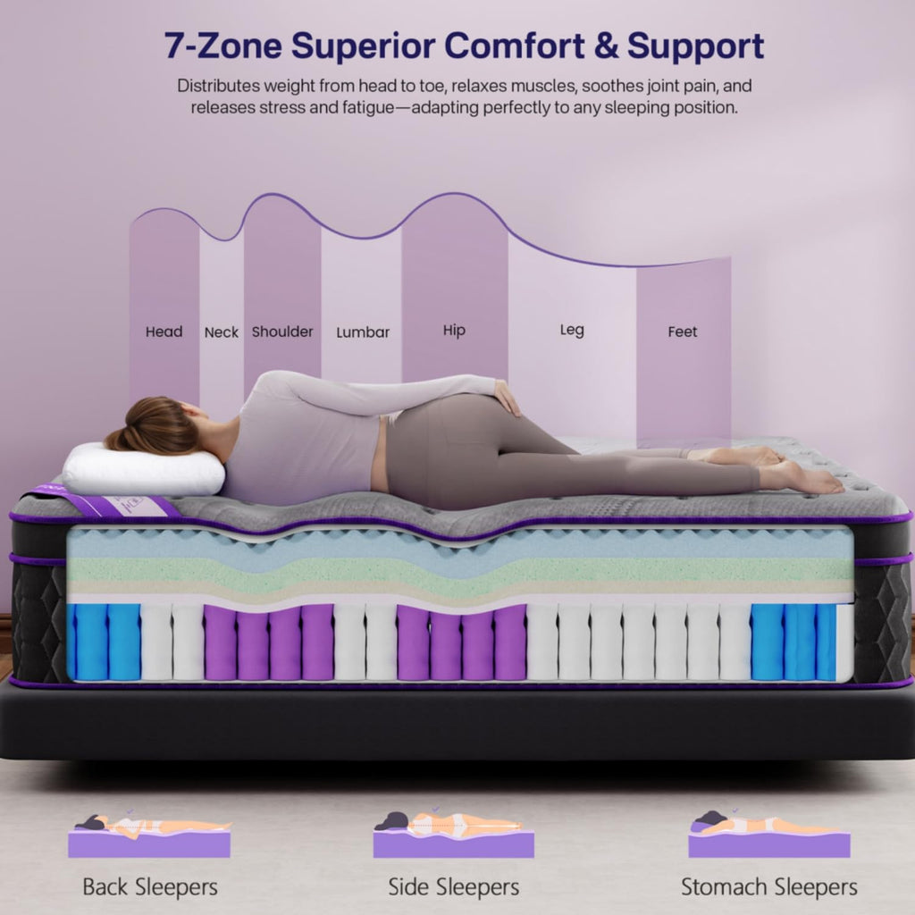 12 Inch Full Size Hybrid Mattress J976289
