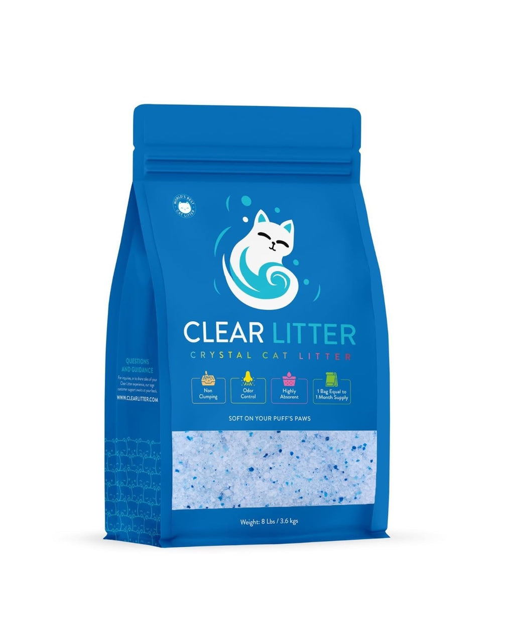 Lightweight Silica Gel Cat Litter, 8 lb Bag K286808