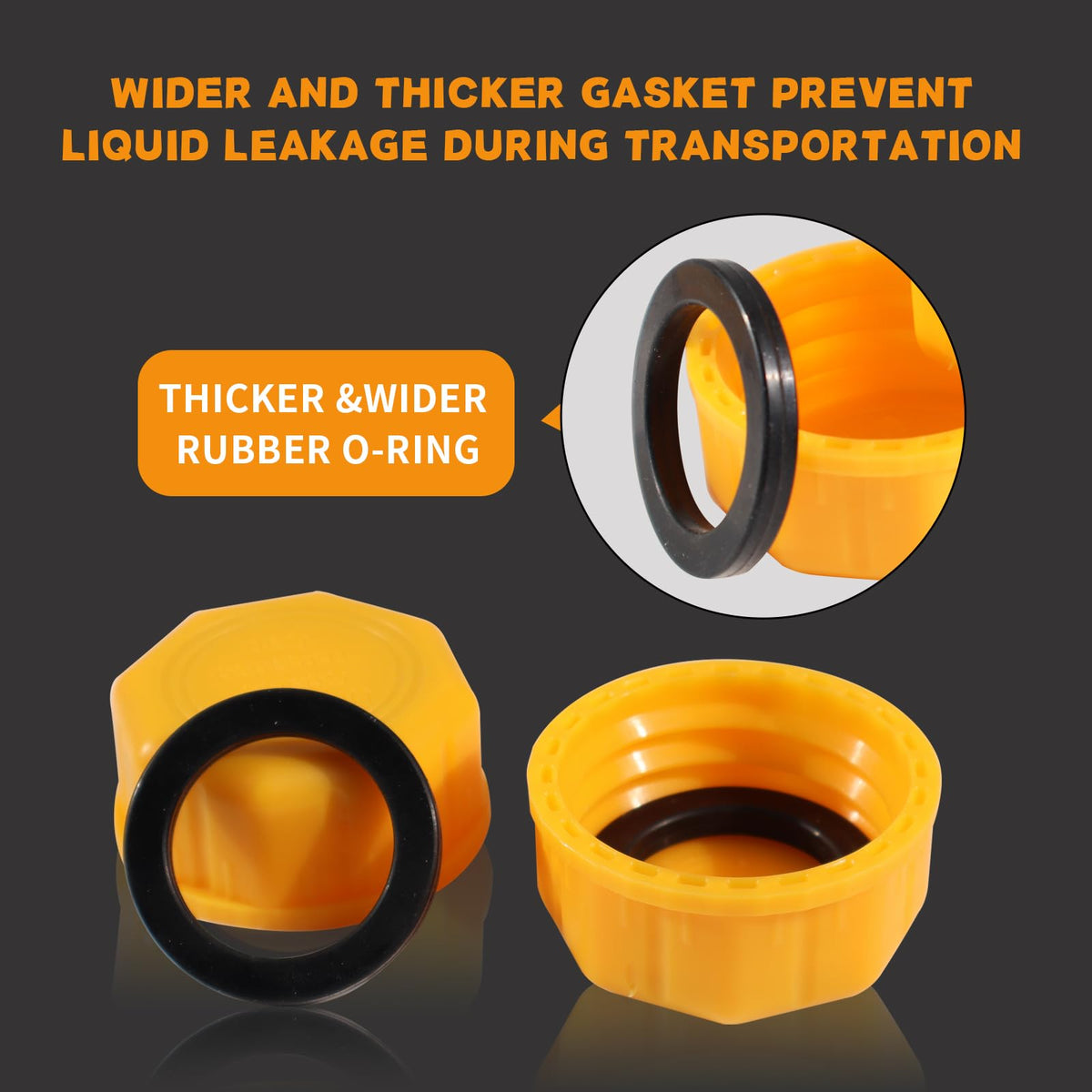 4 Pack 5 Gal Gas Can Replacement Caps X350