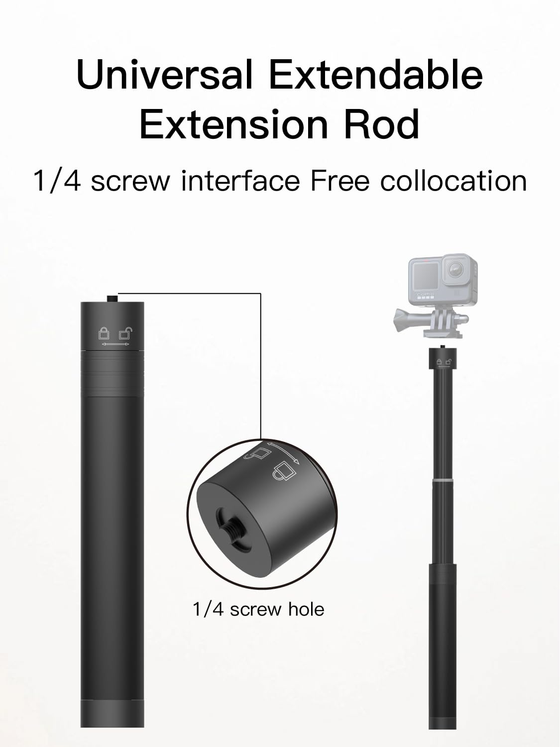 29" Adjustable Gimbal Extension Rod Y3111