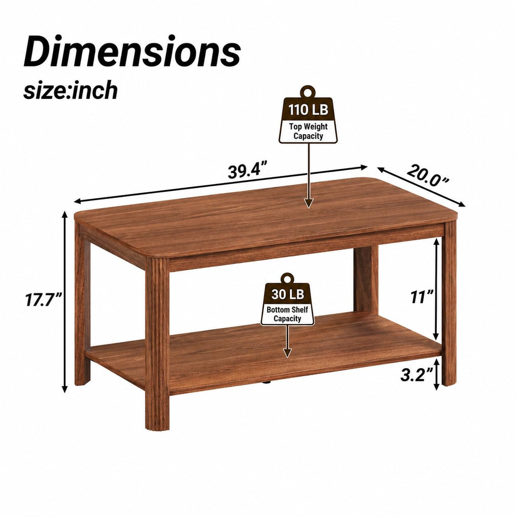 Walnut Coffee Table I208