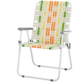 Folding Beach Chair Set of 2 Green X1899