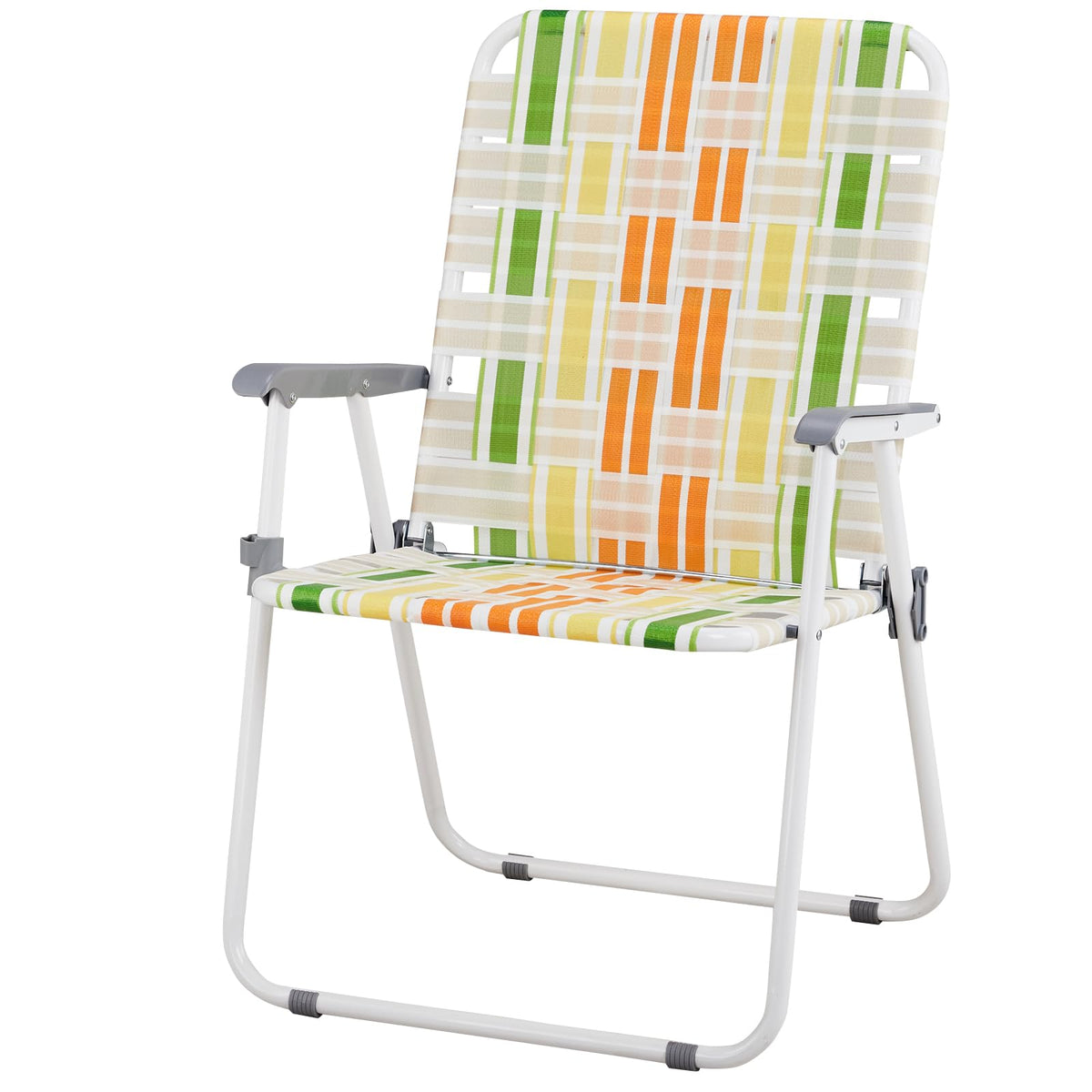 Folding Beach Chair Set of 2 Green X1899