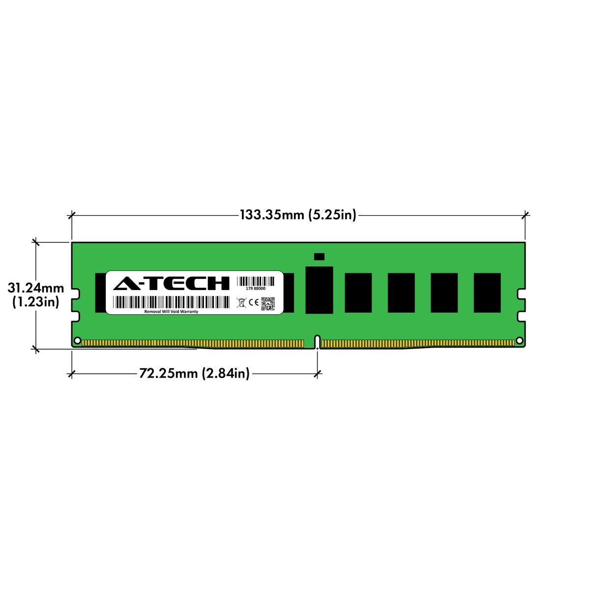 16GB Kit DDR4 2400MHz ECC RDIMM 288-Pin Server RAM F2825