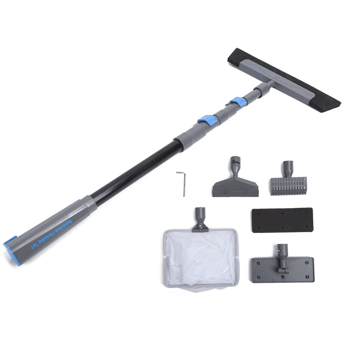 5 in 1 Aquarium Maintenance Kit with Telescopic Brush and Soft Net J54323