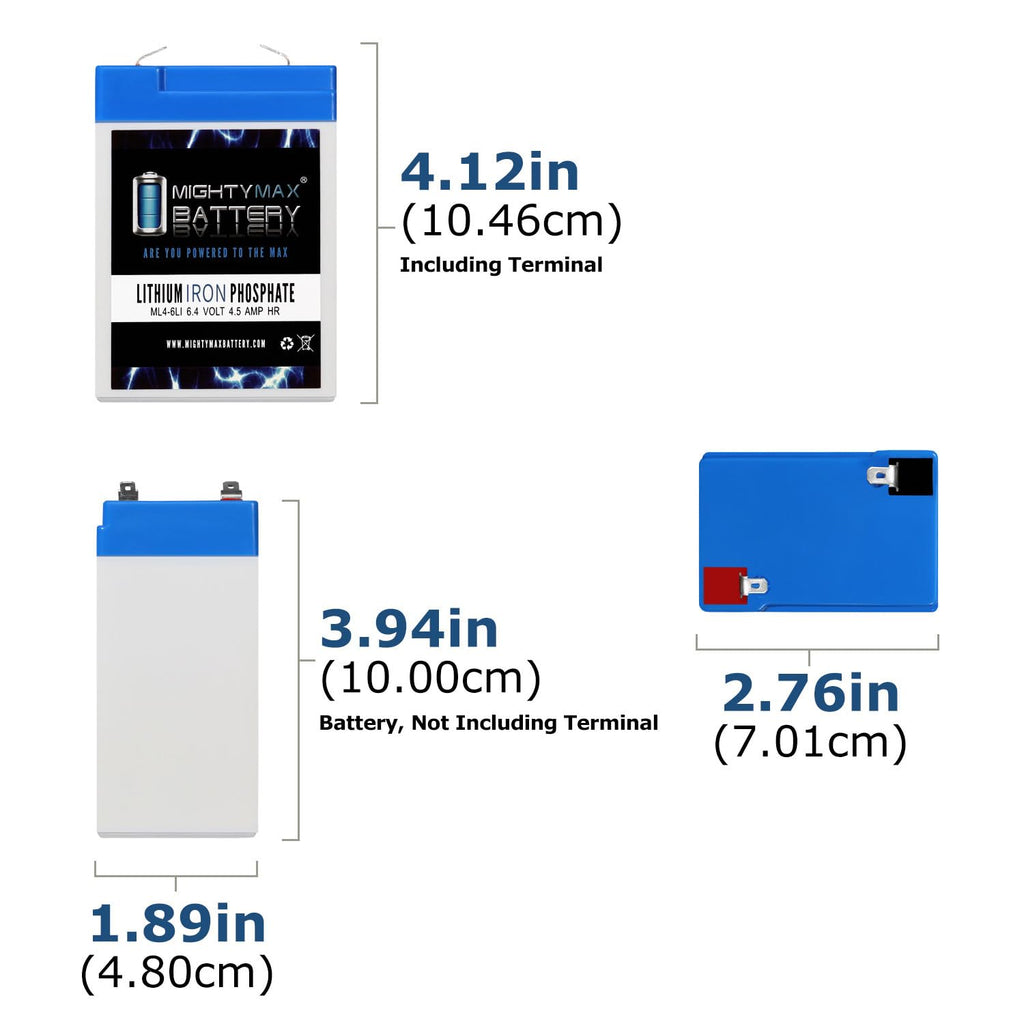 6V 4.5AH Lithium Replacement Battery J2786