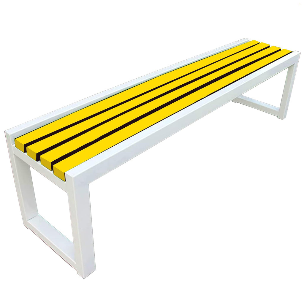 Weatherproof Metal Garden Bench 150 × 40 × 45 cm N182287