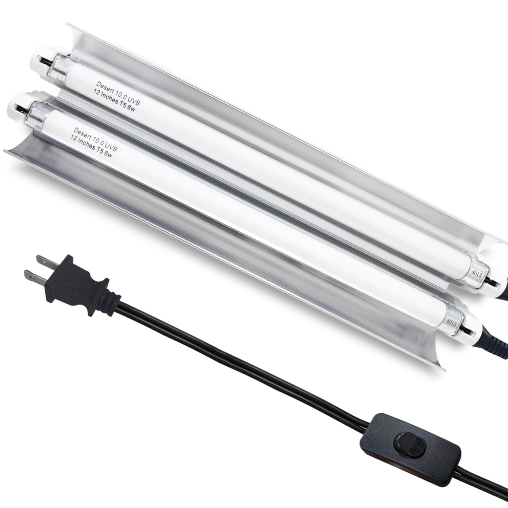 16 Watts 12 Inches T5 10.0 UVB Reptile Light Fixture P912