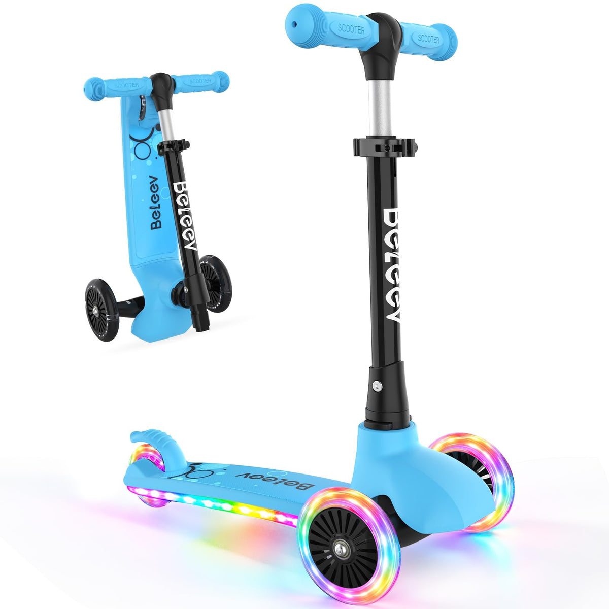 Light Up Deck & Wheels Scooter A616003