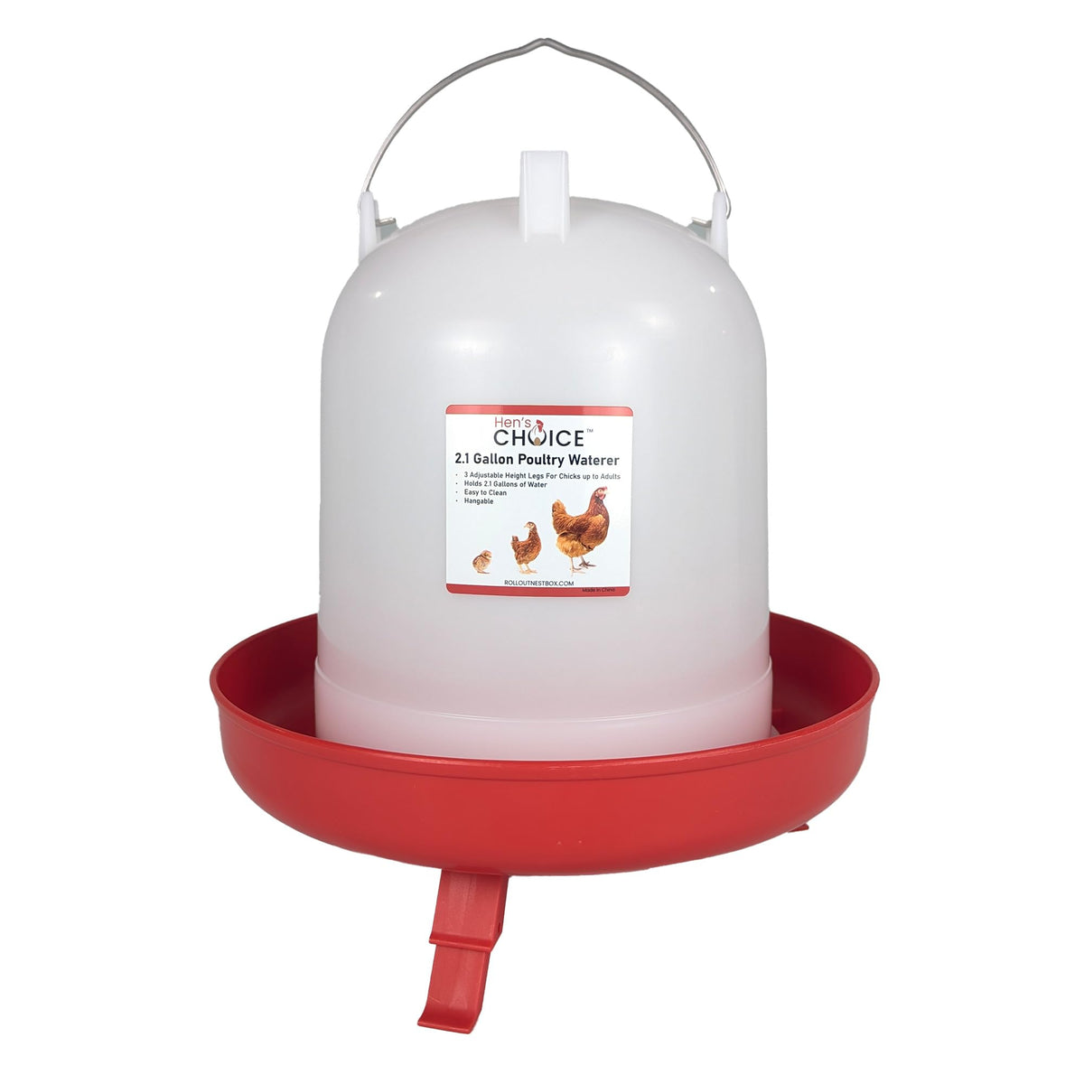 8L Chicken Waterer with Adjustable Legs A745