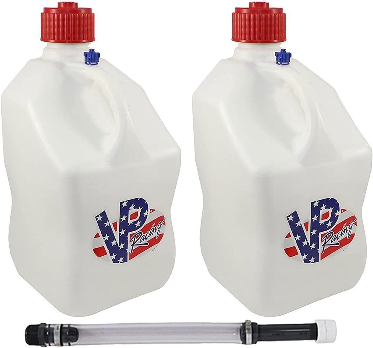 5.5 Gallon Square Motorsport Jug with Standard Hose 2 Pack J613