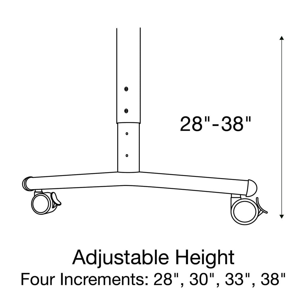 24"x72" Adjustable Height Flip Top Nesting Table L349