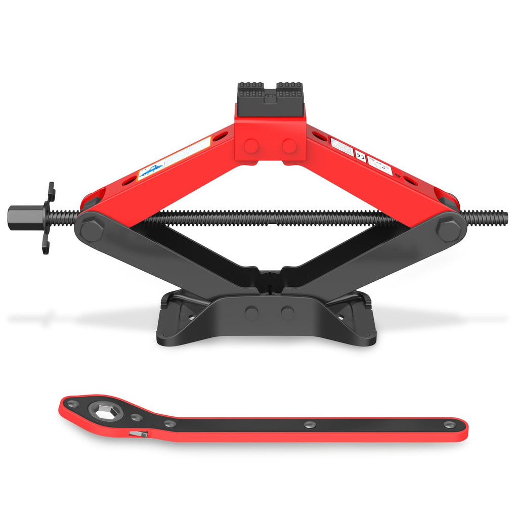 3 Ton Heavy Duty Scissor Jack with Ratchet Wrench U478255