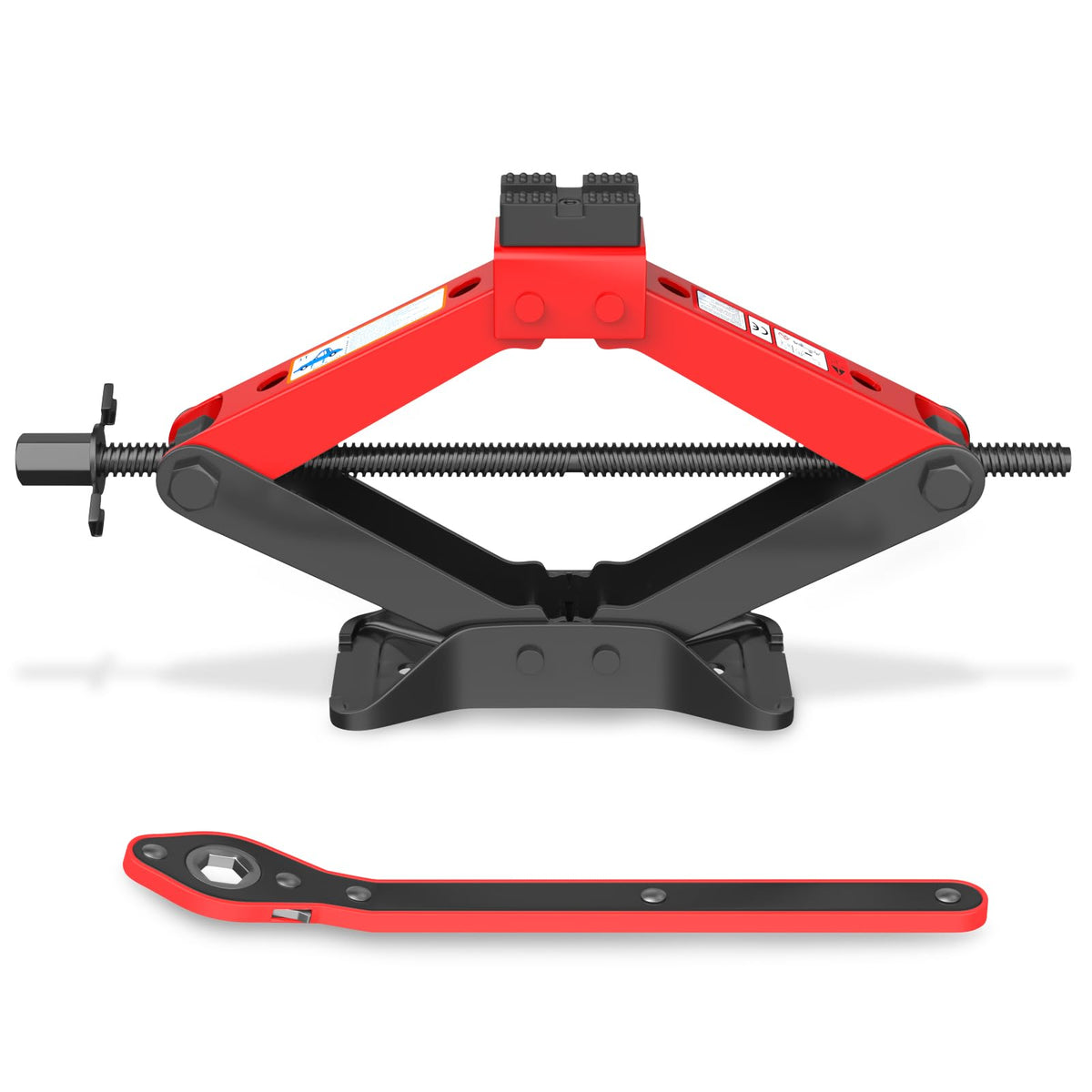 3 Ton Heavy Duty Scissor Jack with Ratchet Wrench U478255