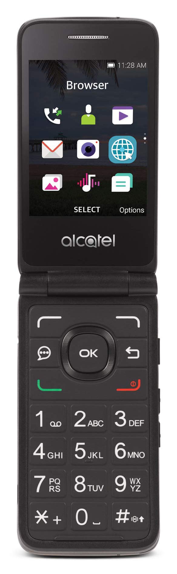 Black 4G Prepaid Flip Phone K876848