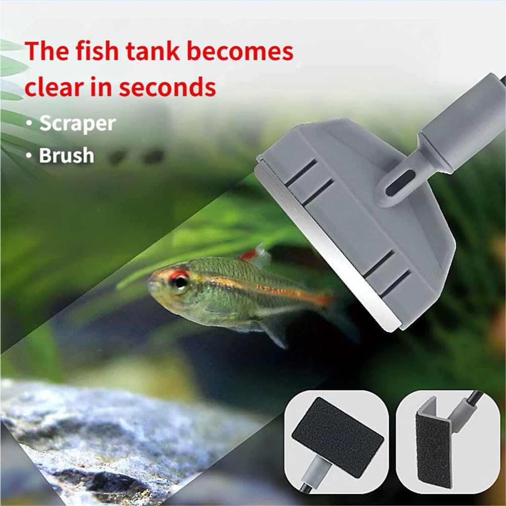 5 in 1 Aquarium Cleaning Tool Kit with Extension Handle H7006