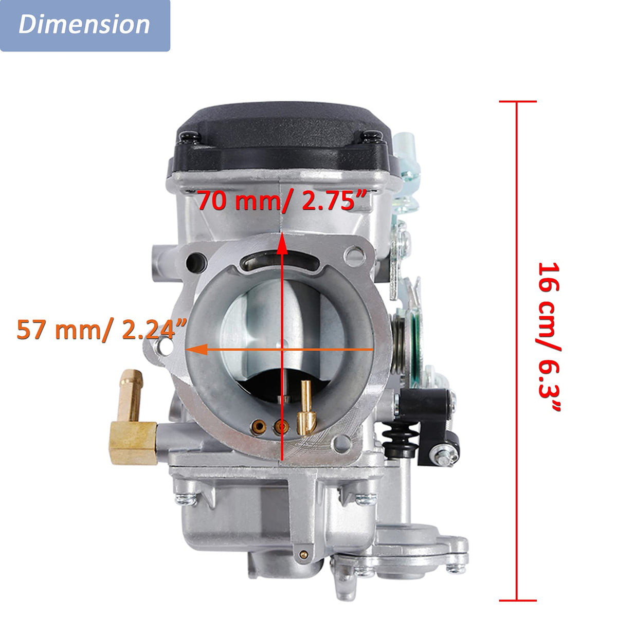 CV40 Carburetor with Fuel Filter Spark Plugs Jets M185