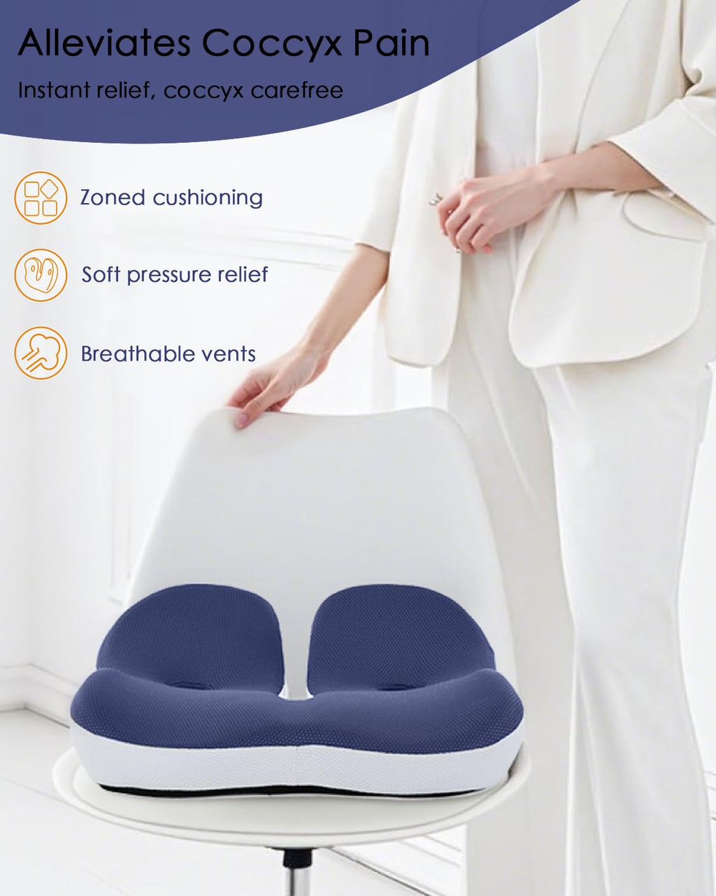 4.7″ Thick Memory Foam Car Seat Cushion O202