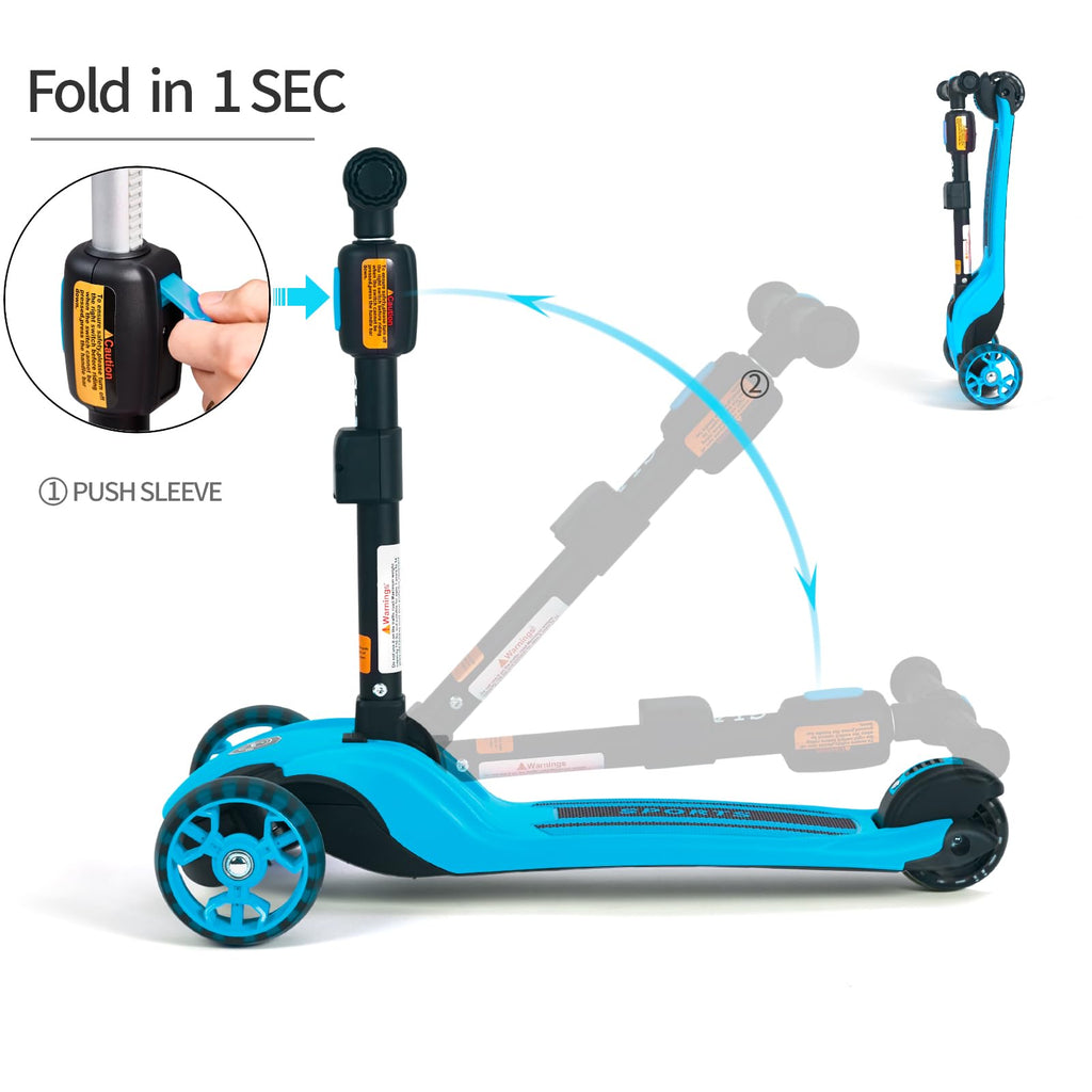 2-in-1 Folding 3 Wheel Kick Scooter G8837