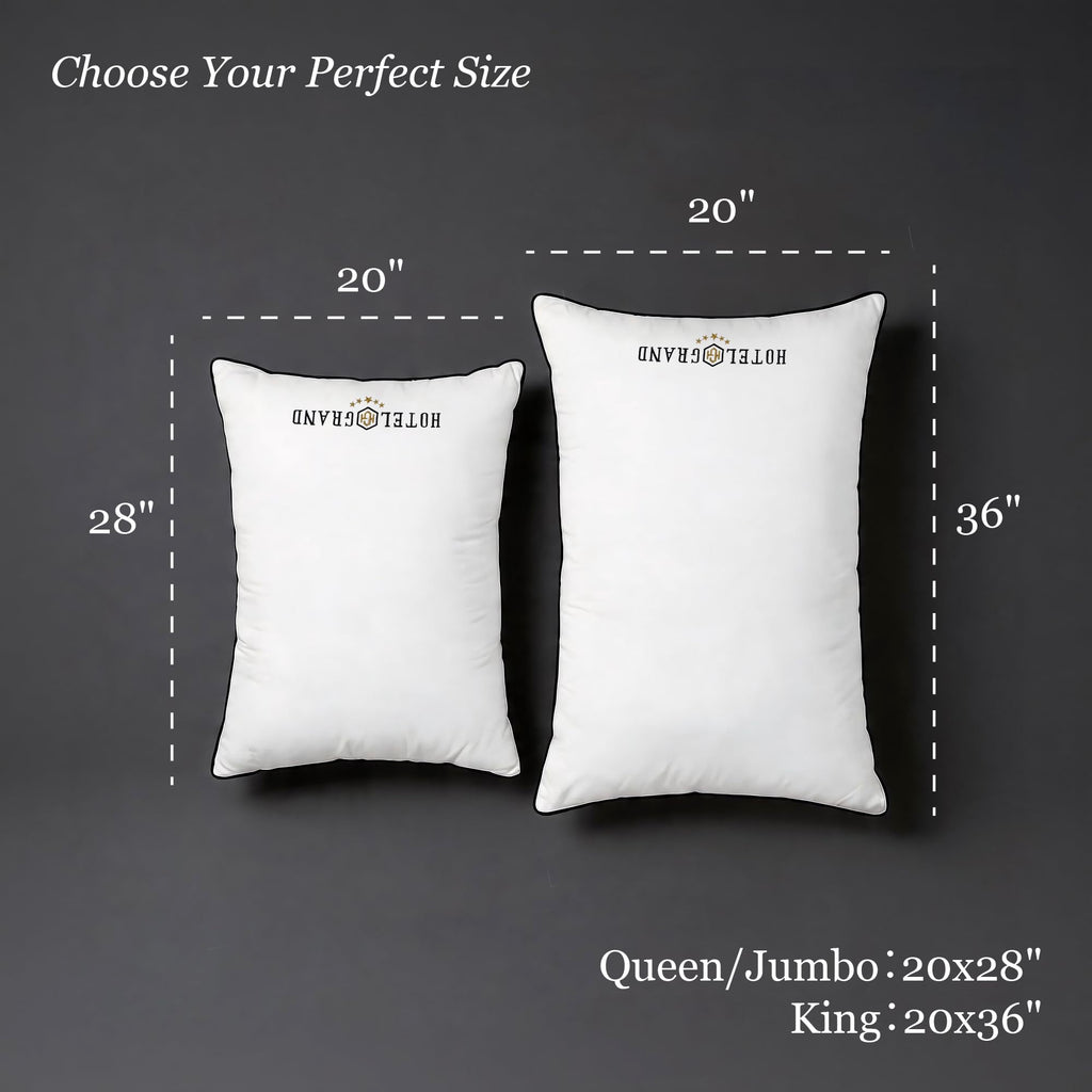 Queen Size Down Alternative Pillows Set of 2 D98723