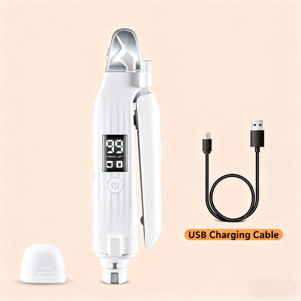 2-in-1 Dog Cat Nail Clipper Grinder with LED Light Q102964
