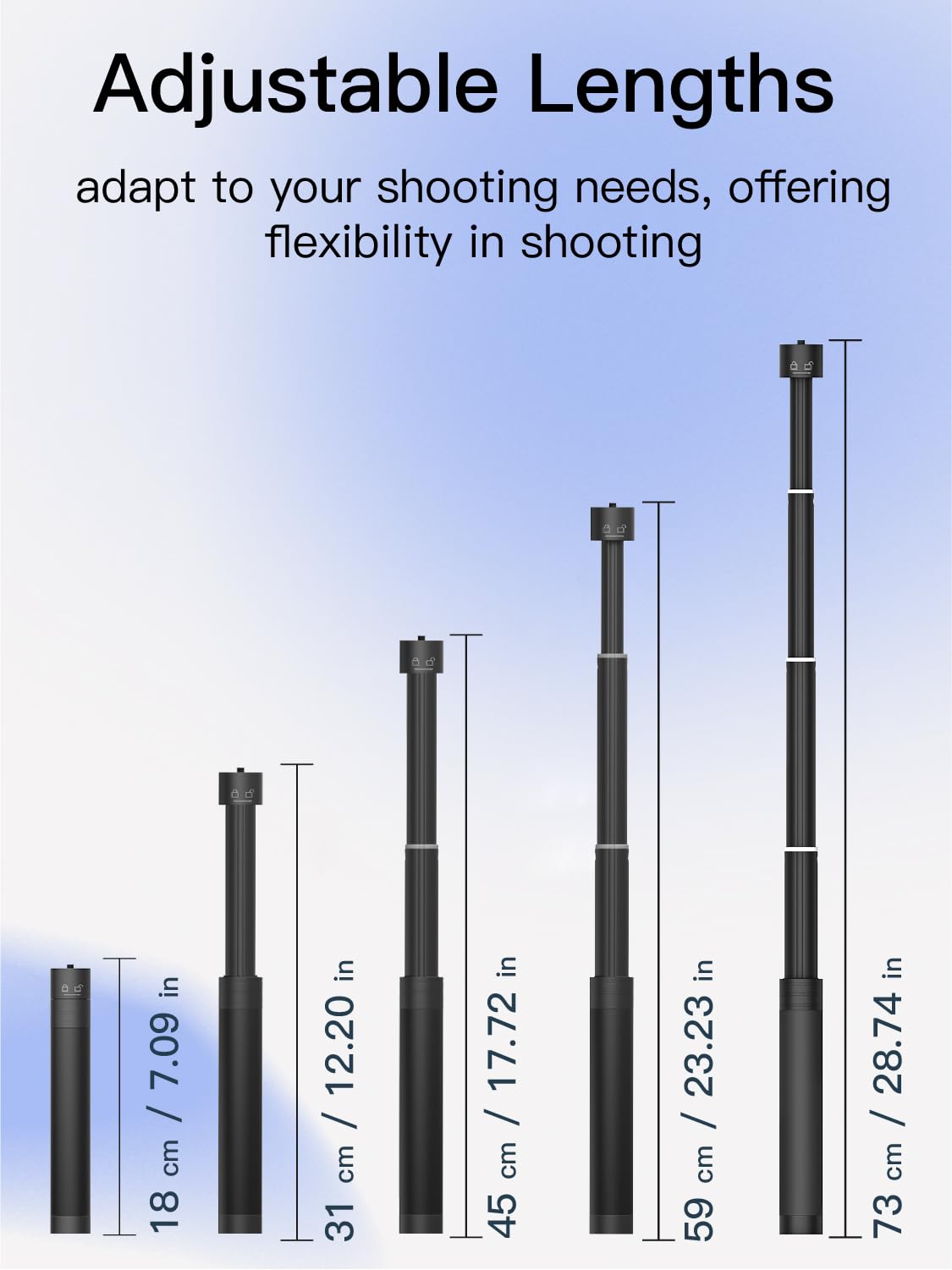 29" Adjustable Gimbal Extension Rod Y3111
