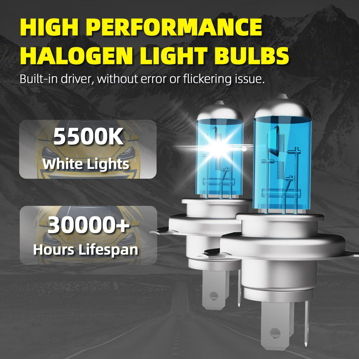 9003 High Low Beam Halogen Headlight Bulbs 2PCS M486020