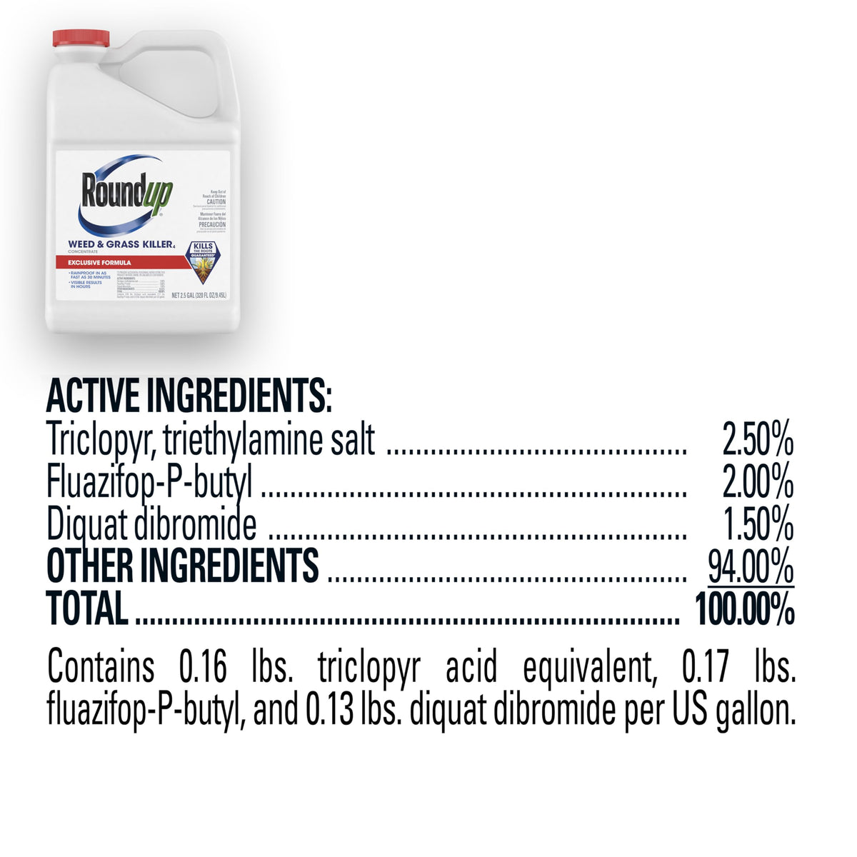 2.5 gal Concentrate Weed & Grass Killer T512