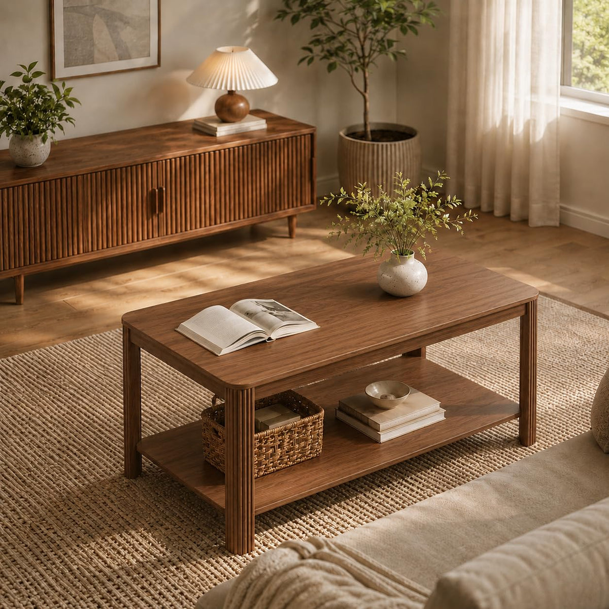 Walnut Coffee Table I208