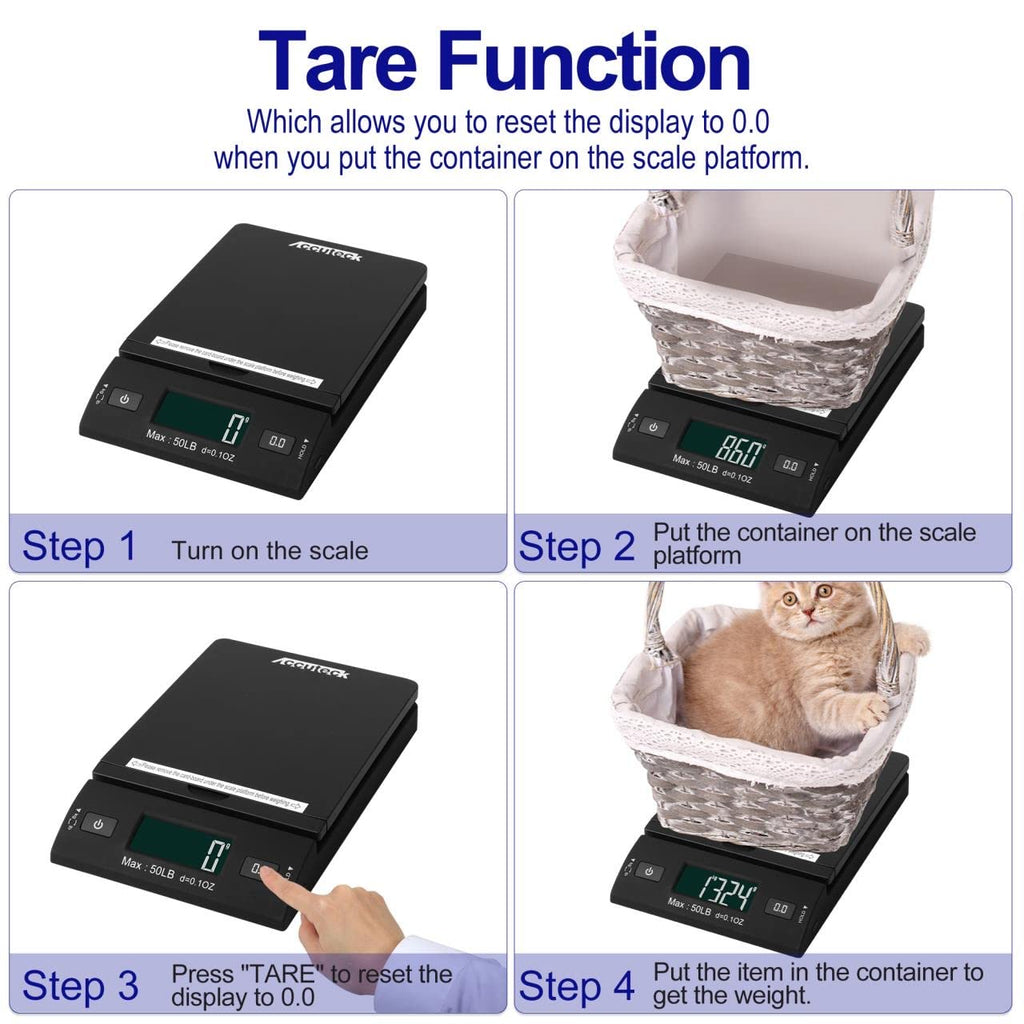50 lb Black Digital Shipping Postal Scale L904