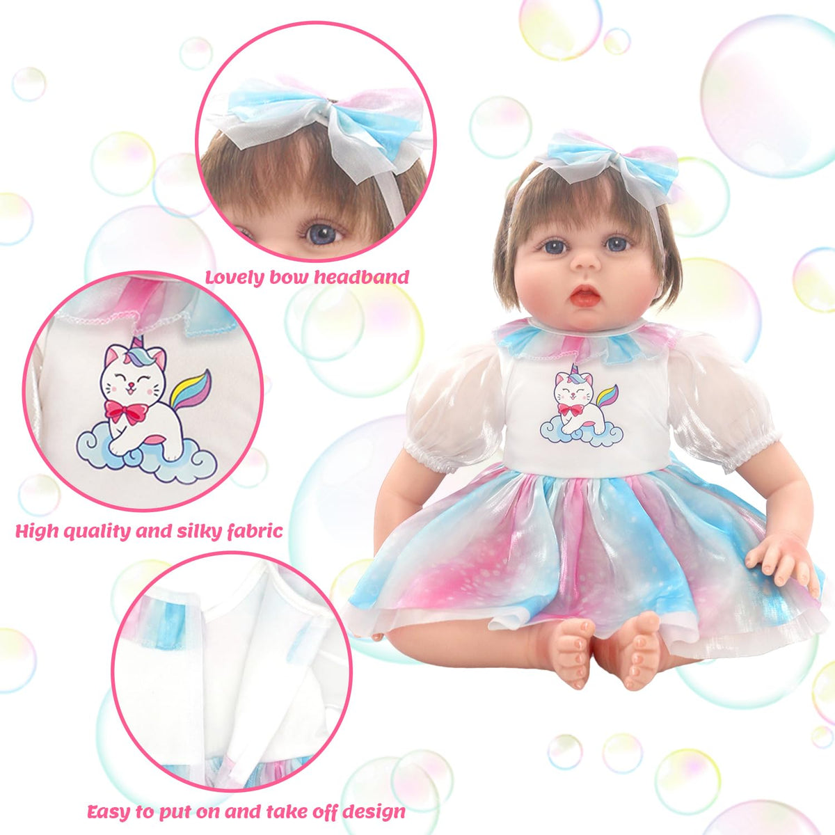 2 Sets Doll Clothes for 20-22 Inch Dolls W71250