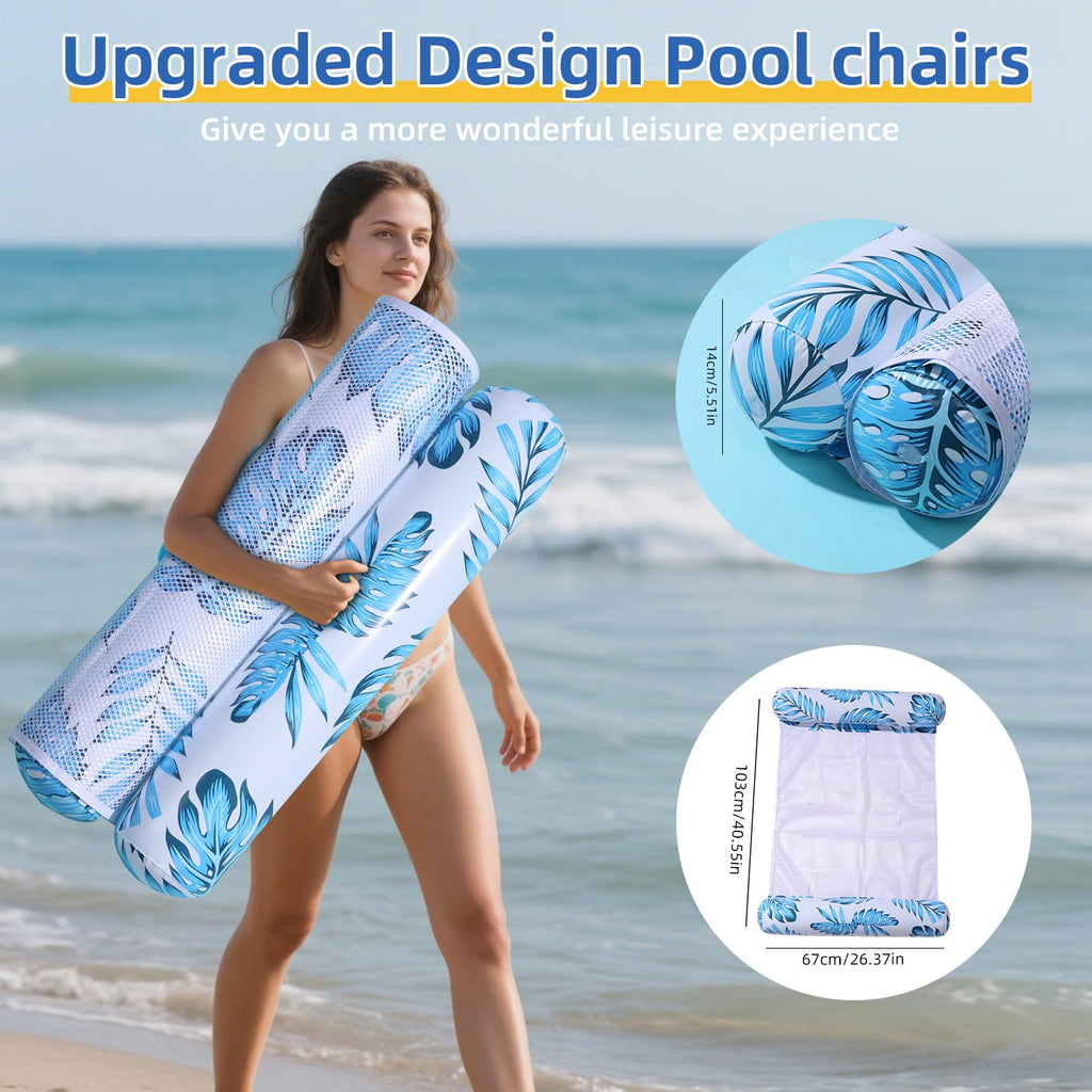 3/5/8 Pack 4-in-1 XL Pool Hammock Float P1257