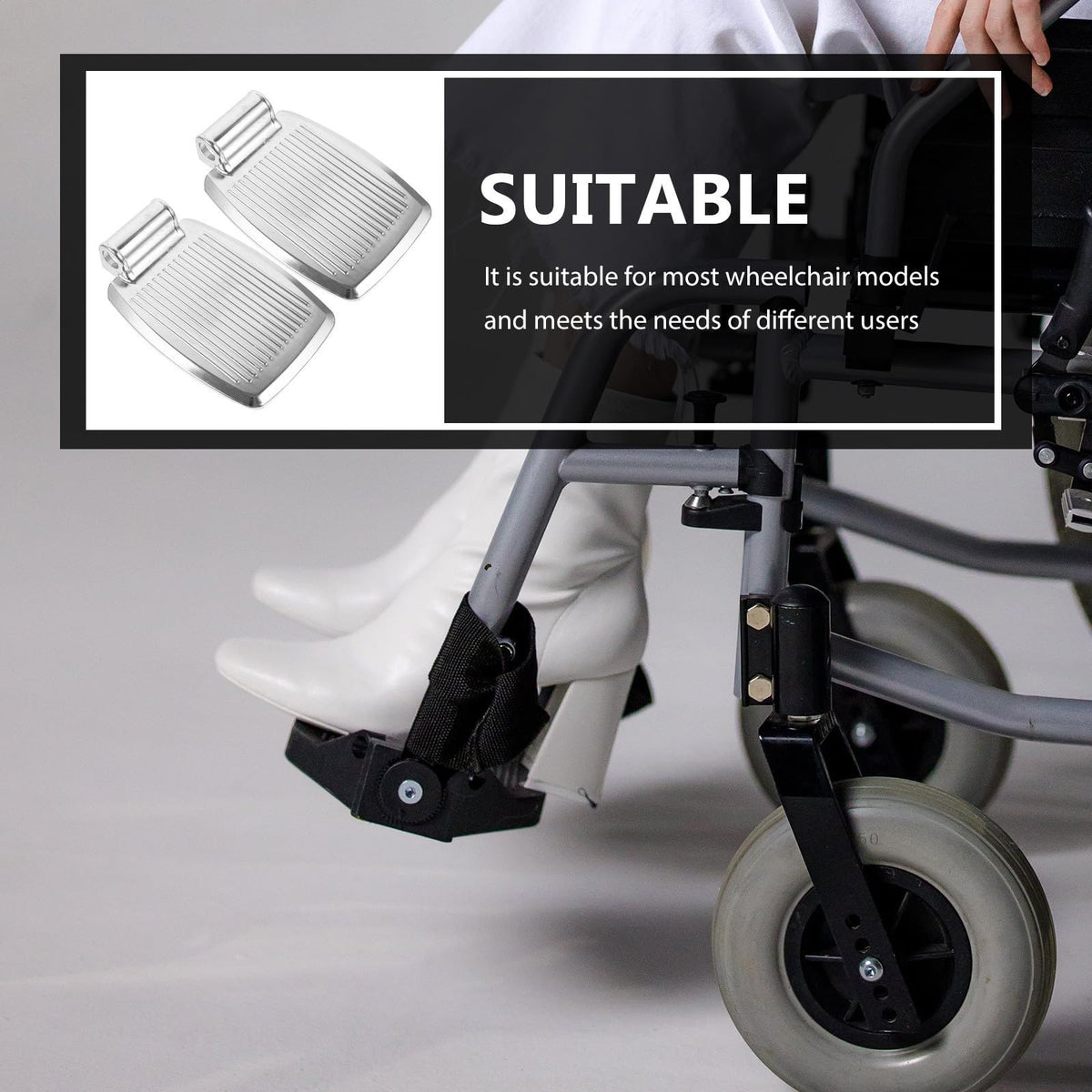 Heavy Duty Wheelchair Pedal Replacement Pair O8900