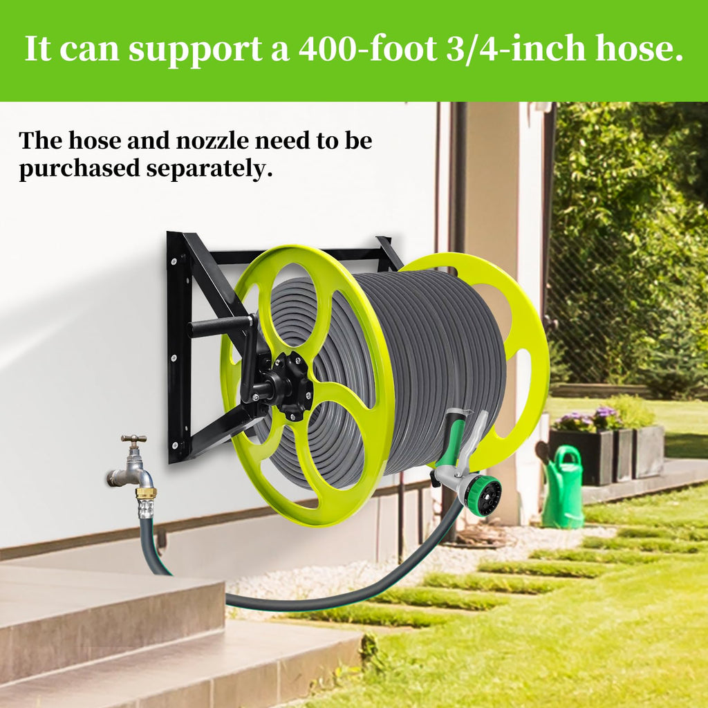 Wall Mount Garden Hose Reel 400FT S9830