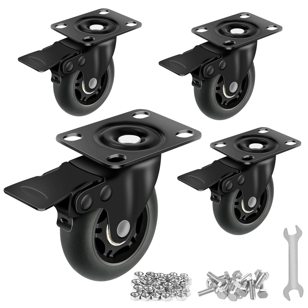 3” Lock Casters Set of 4 Heavy Duty I5326