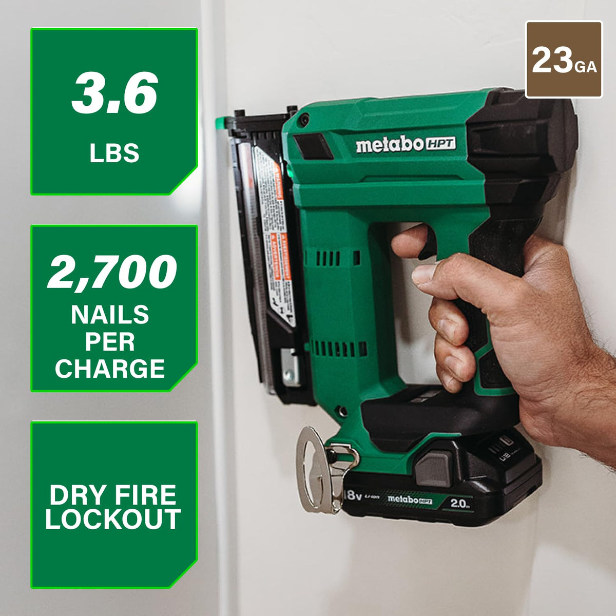 23 Gauge Cordless Pin Nailer Kit L870