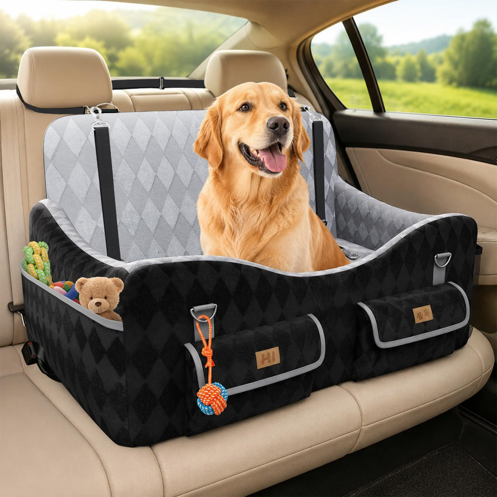 Medium & Large Dog Car Seat with Memory Foam Cushion B372995