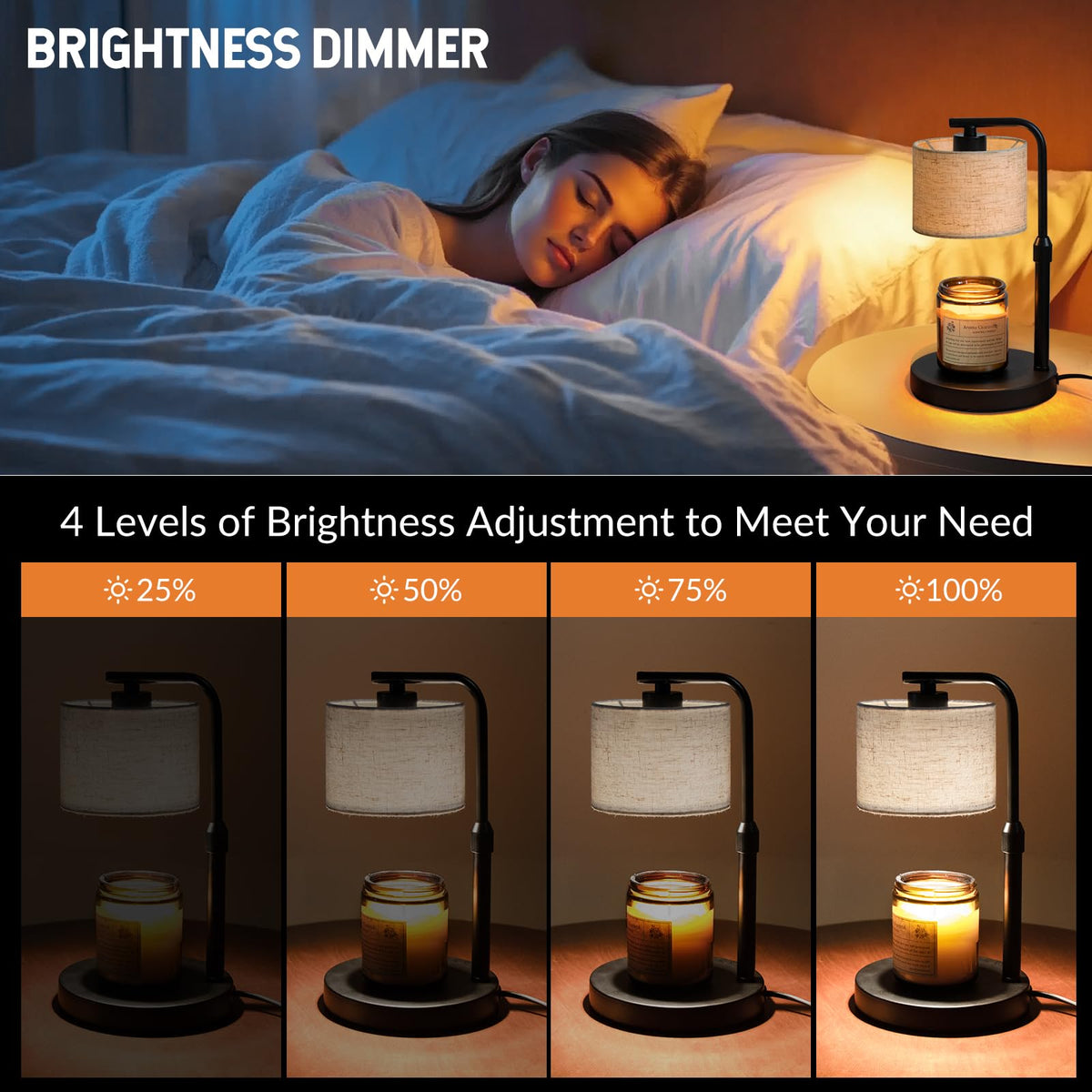 Dimmable Candle Warmer Lamp with Timer V202