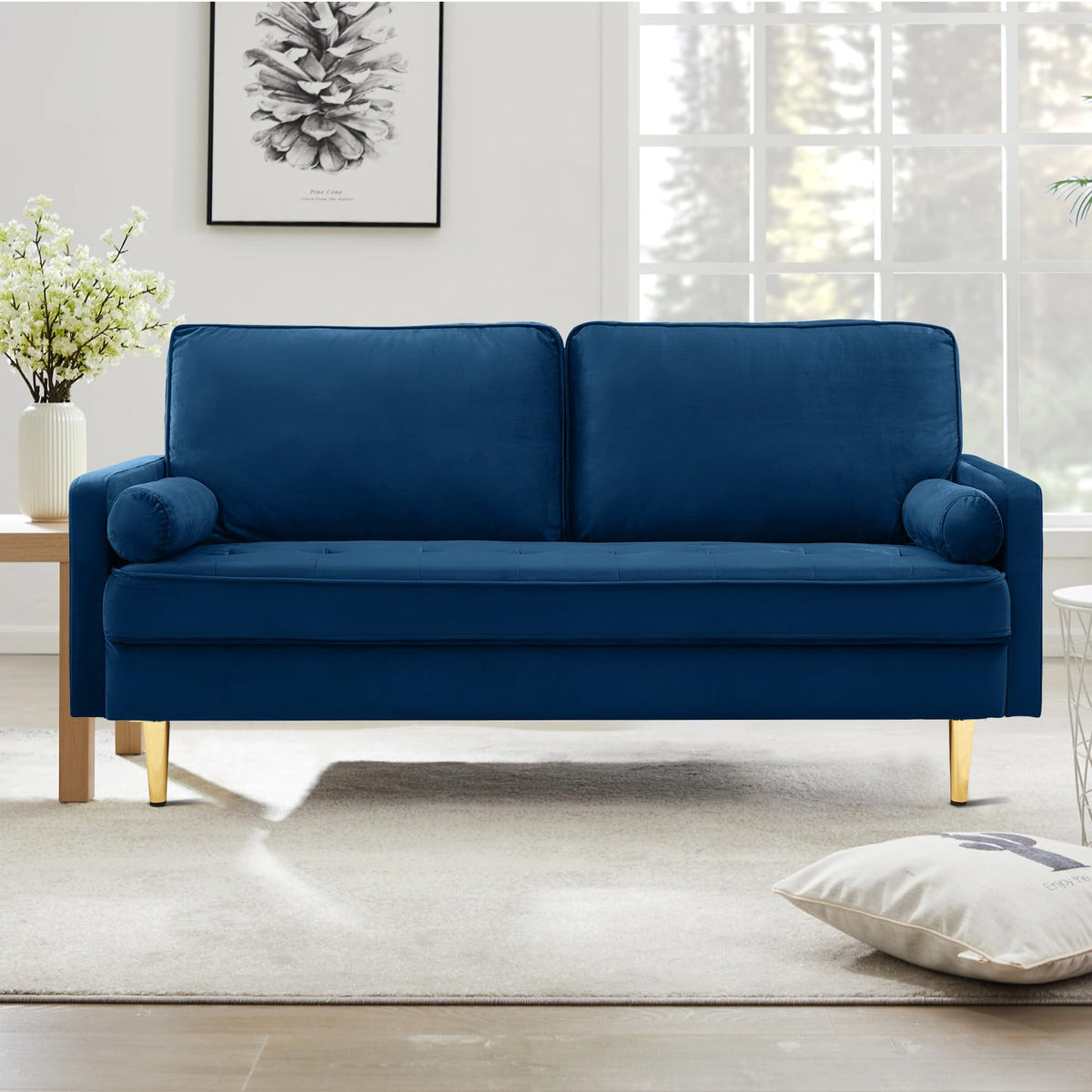 67" Velvet Tufted 2-Seater Sofa C689