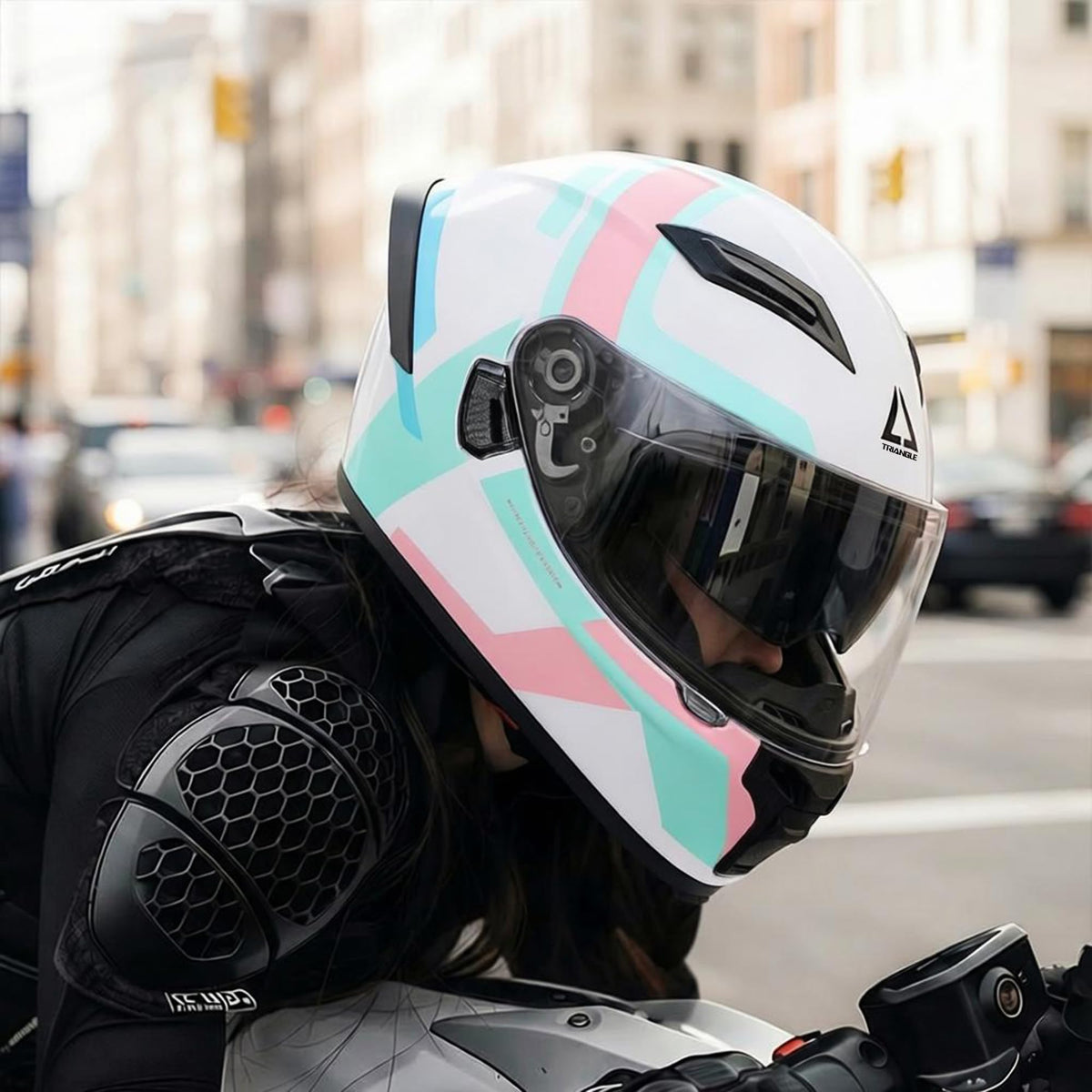 Full Face Motorcycle Helmet Dual Visor J2228