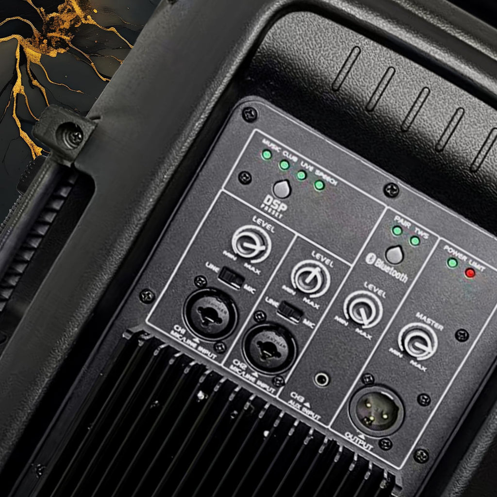 10 inch 1200 Watt Bluetooth PA Speaker System with Microphone U424