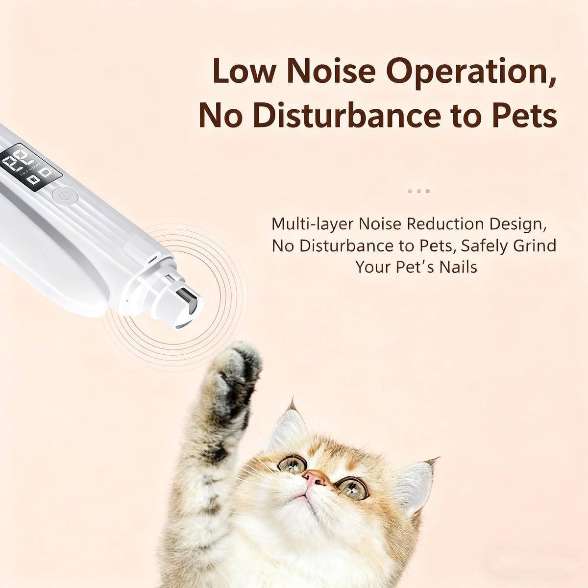 2-in-1 Dog Cat Nail Clipper Grinder with LED Light Q102964