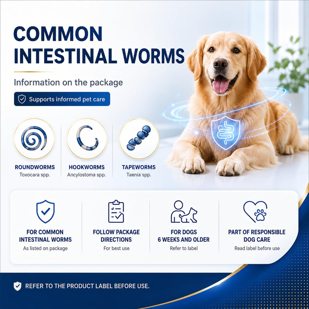 Pyrantel Pamoate & Praziquantel Canine Tablets 48 Tablets N919